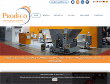 Tablet Screenshot of prodeco-srl.com